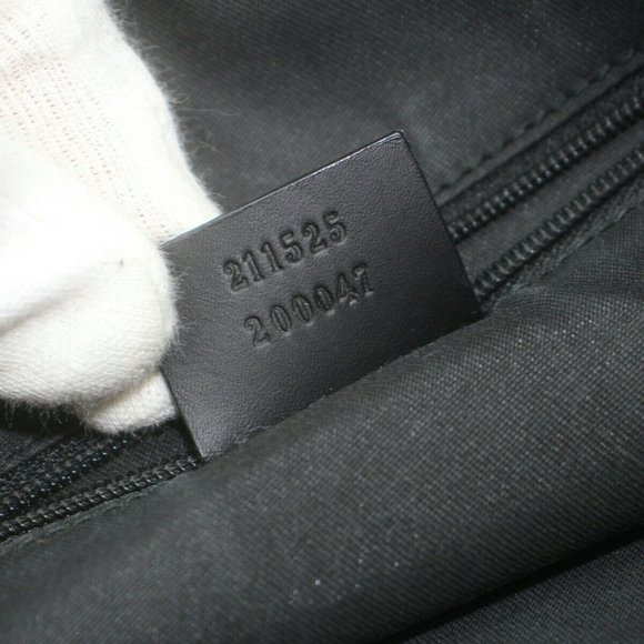 Gucci Tote Bag Navy Blue Canvas - Picture 9 of 9